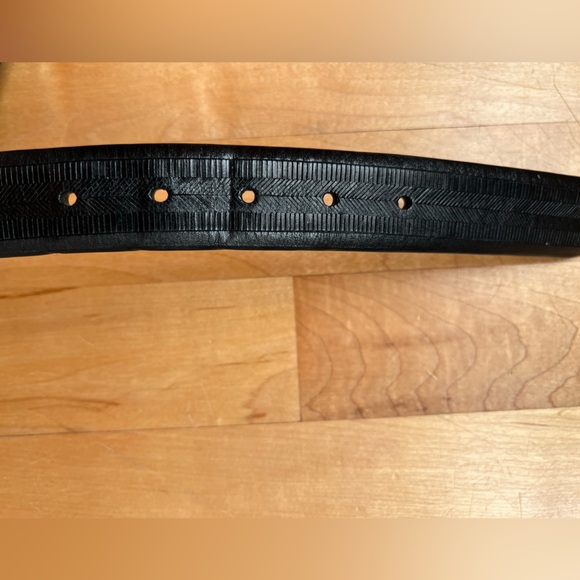 👔Italian Vegetable Tanned Leather | Trafalgar Belt | 36/90 | Black with Silver - Picture 11 of 17